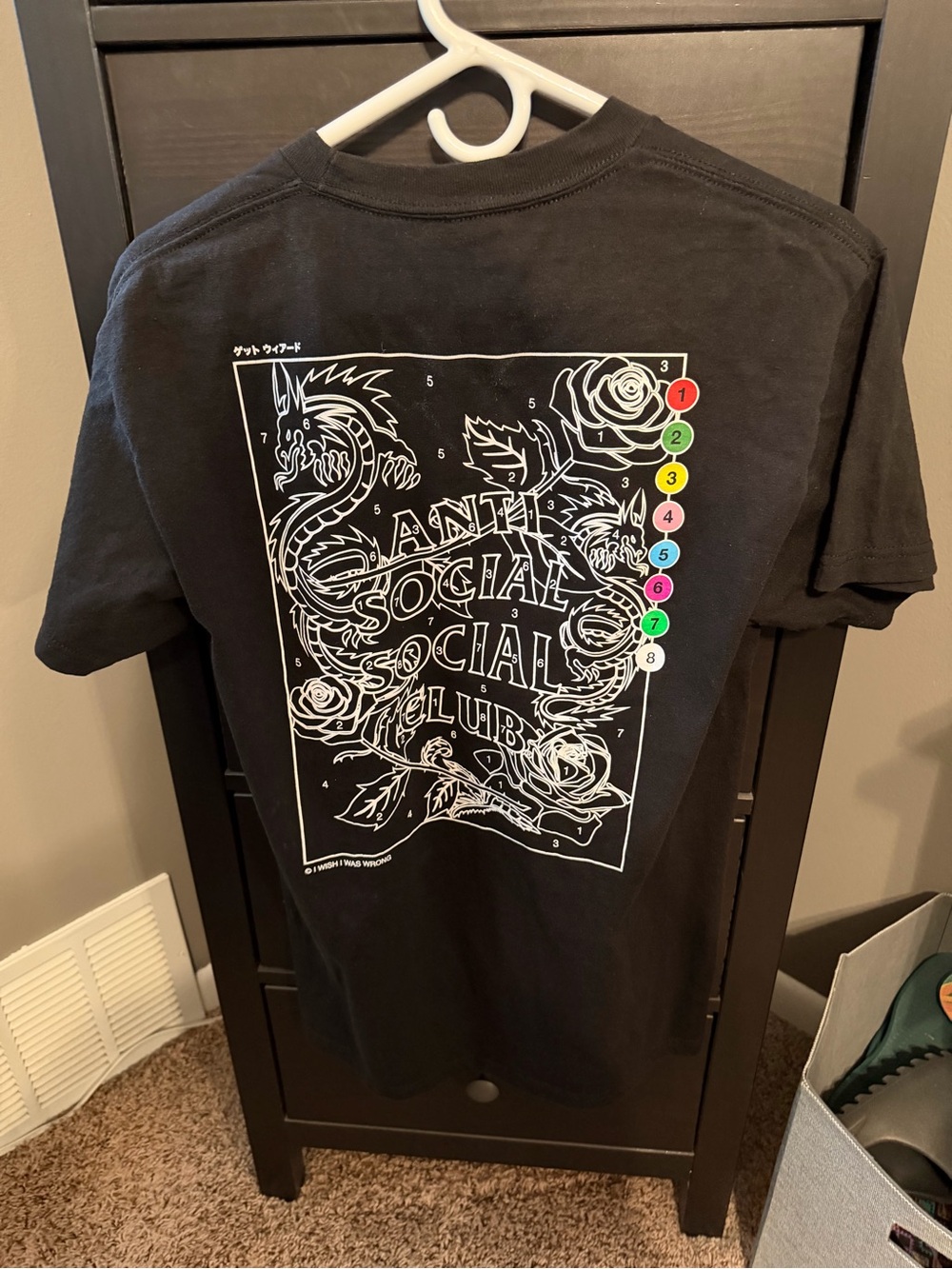 Anti Social Social Club Black Graphic Tee